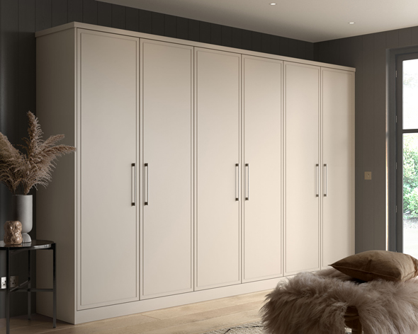 elegant white fitted wardrobe